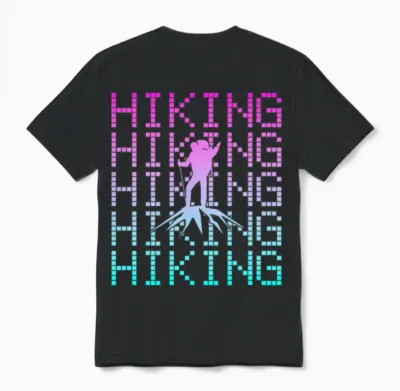 Hiking Unisex T-Shirt - Black