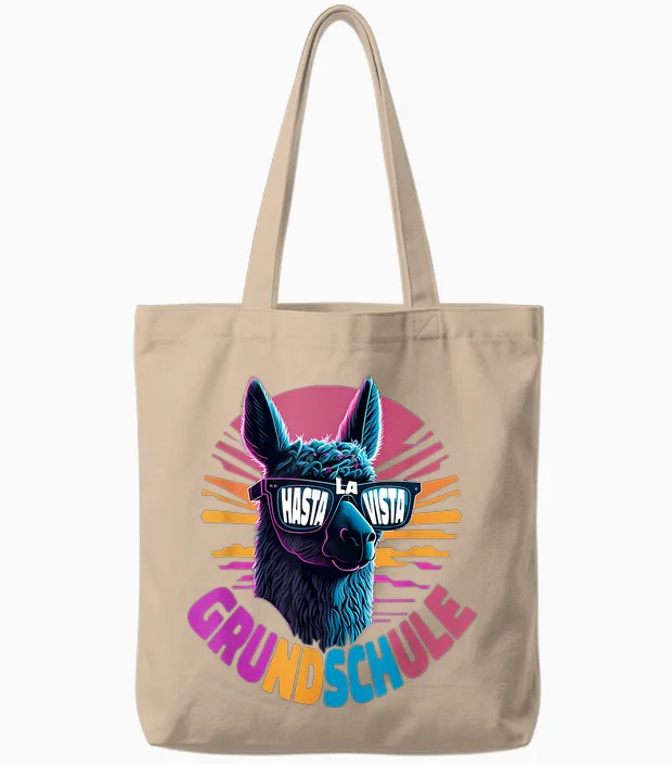 Hasta La Vista Lama Alpaka Grundschule Abschluss 5.klasse Tote Bags in Natural