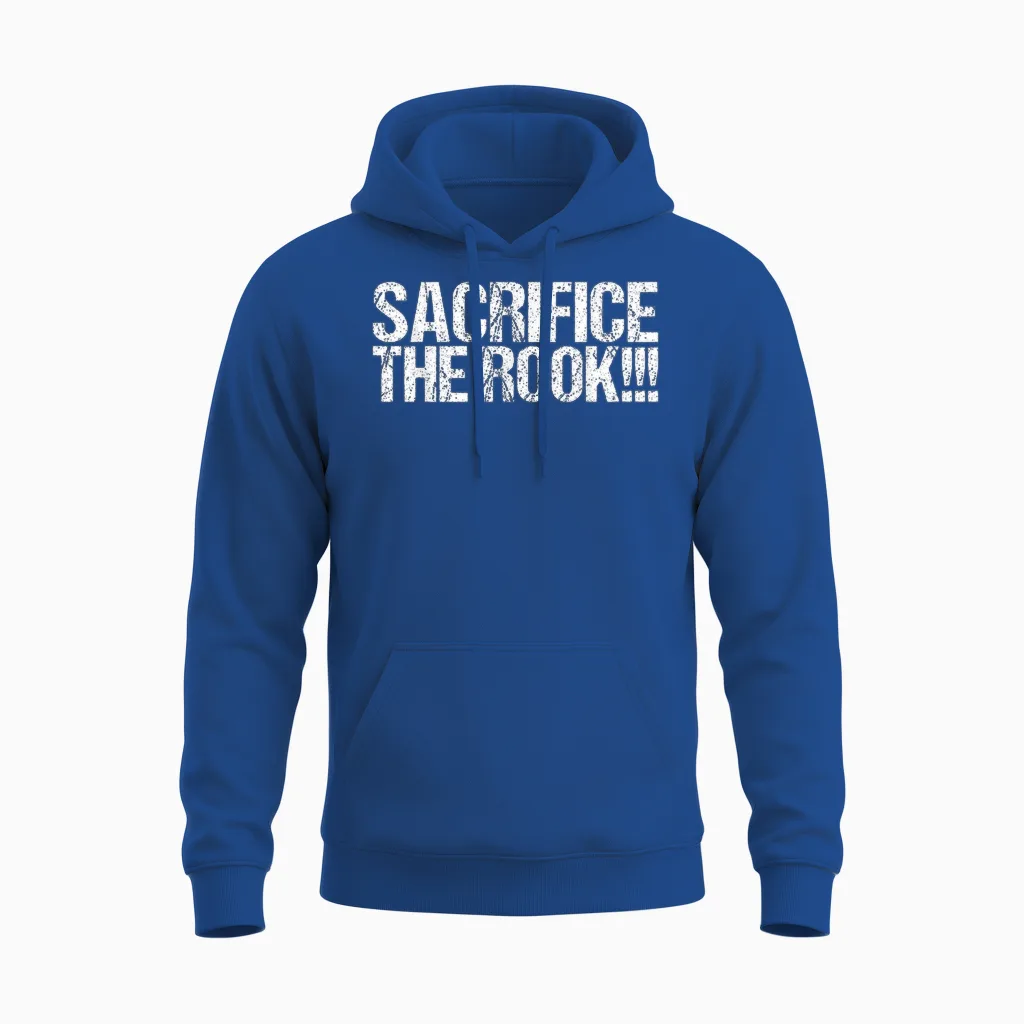 Sacrifice the Rook Shirt Funny Chess Unisex Hoodie in Royal