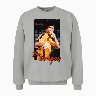 Bruce Lee Das Drachenspiel Des Todes Retro Unisex Sweatshirt - Ash