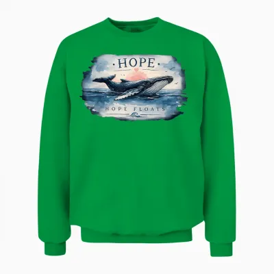 Timmy (hope) Der Buckelwal - Team Timmy Unisex Sweatshirt - Irish Green