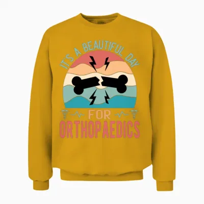 Orthopaedic Surgery Funny Orthopaedic Surgeon Unisex Sweatshirt - Gold