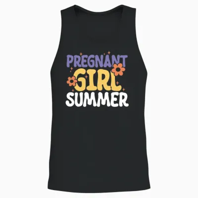 Funny Pregnancy Reveal 4 Unisex Tank Top - Black