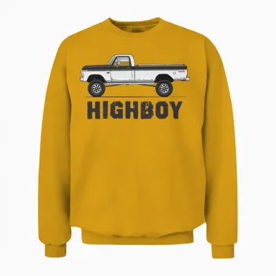 Higboy Raven Black Unisex Sweatshirt - Gold