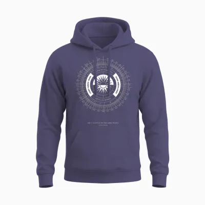 The Calendar of the First People Fringe Unisex Hoodie - Heather Sport Dark Navy