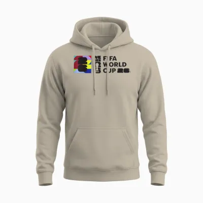 Fifa World Cup26 Event Colorblock Unisex Hoodie - Sand
