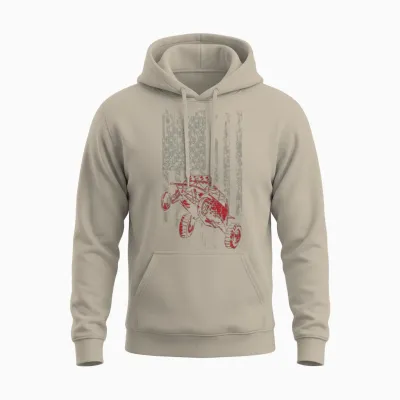 Dune Buggy Usa Grunge Unisex Hoodie - Sand