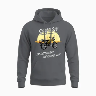 Simson Im Osten Geht Die Sonne Auf T-Shirt, Black Unisex Hoodie - Charcoal