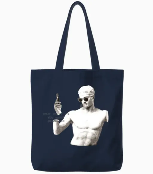 Retro Tote Bags - Navy