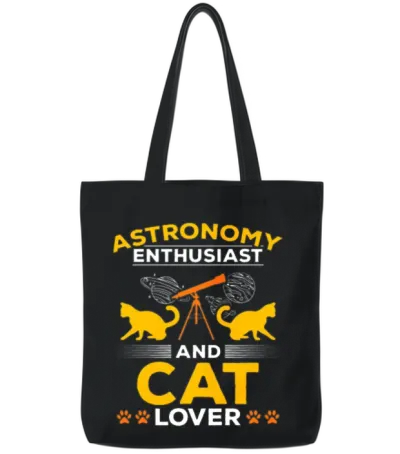 Solar System Astronomy I Astronomy Enthusiast And Tote Bags - Black