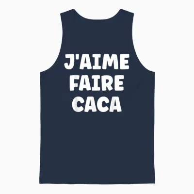 Prout Quote Simple Man Humour I Love Making Poop Unisex Tank Top - Navy