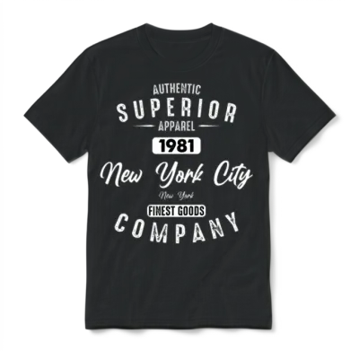 New York City Born in 1981 Vintage Birthday Unisex T-Shirt - Black
