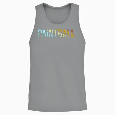 Paintball Retro Unisex Tank Top - Sport Grey