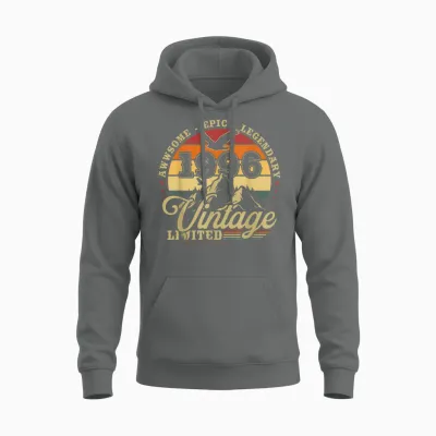 Vintage 1996 Cadeau D'anniversaire 30 Ans Hommes Et Femmes Unisex Hoodie - Graphite Heather