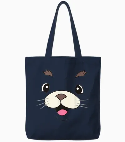 Lustiges Robbe Kostüm Lazy Halloween Kostüm Süße Robbe Tote Bags - Navy