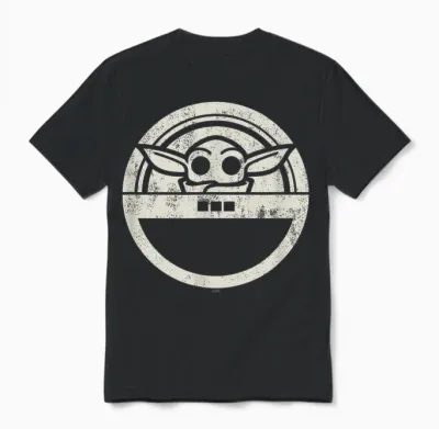 Star Wars the Mandalorian Grogu Floating Pod Unisex T-Shirt - Black