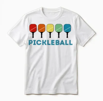 Funny Pickleball Retro Vintage Unisex T-Shirt - White