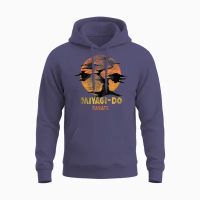 The Karate Kid Miyagi-Do T-Shirt, Black, S Unisex Hoodie - Heather Sport Dark Navy