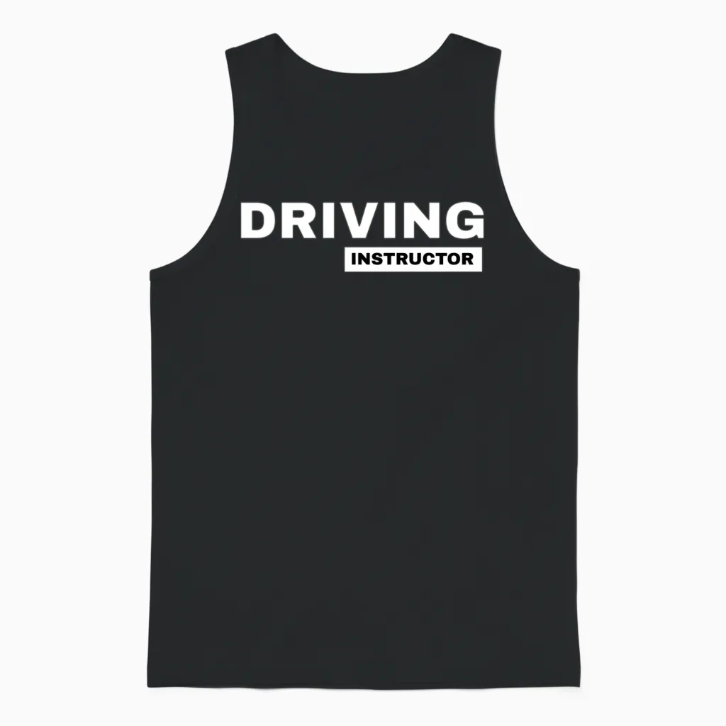 Driving Instructor Driving School Teacherss Unisex Tank Top in Black