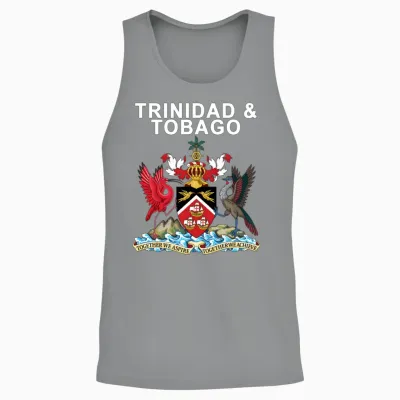 Trinidad and Tobago Emblem Unisex Tank Top - Sport Grey