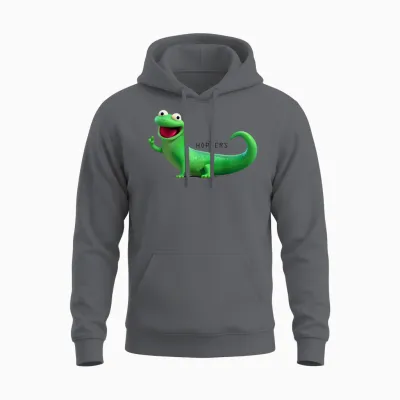 Disney Pixar Hoppers Tom Lizard Smiling Happy Pose Unisex Hoodie - Charcoal