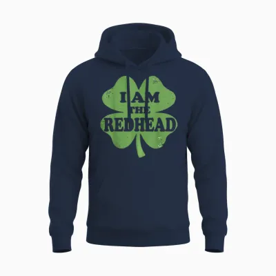 Funny Dibs on the Redhead I Am the Redhead Women Men Unisex Hoodie - Navy