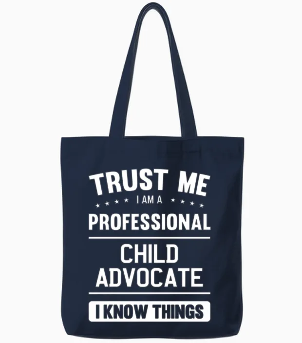 Child Advocate Trust Professional Child Advocates Tote Bags in Navy