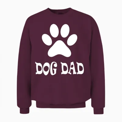 Dog Dad Unisex Sweatshirt - Maroon