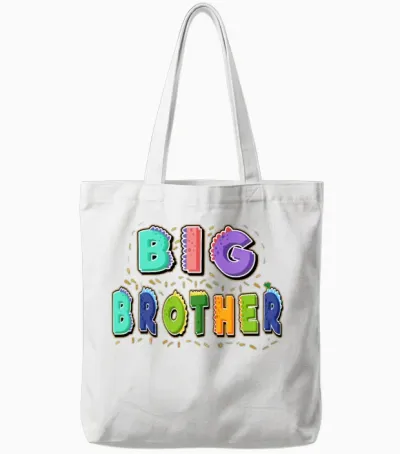 Big Brother, Promoted to Big Brother Gift Tote Bags - White