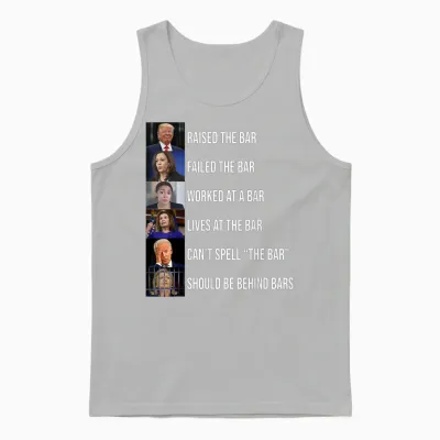 Trump Raised the Bar Failed the Bar Unisex Tank Top - Ash