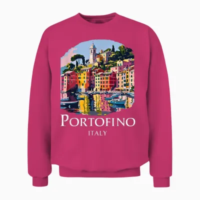 Italien Portofino Souvenir / Portofino Unisex Sweatshirt - Heliconia