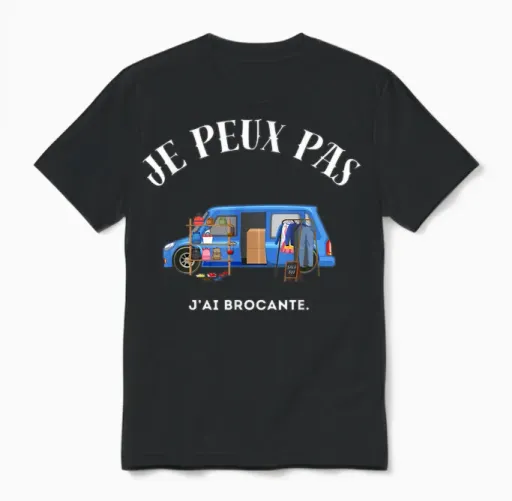 I Can't, I Have Flea Market T-Shirt, Black, S Unisex T-Shirt in Black