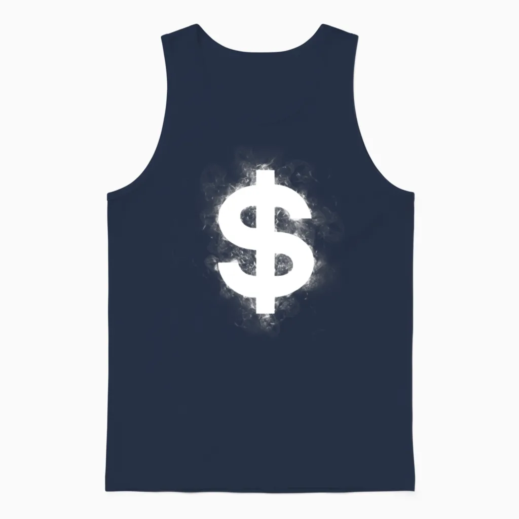 Dollar Unisex Tank Top - Navy