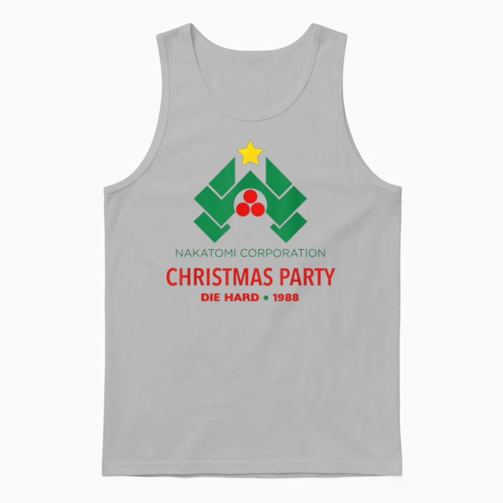 The Hard Nakatomi Corporation Christmas Party 1988 Unisex Tank Top in Ash