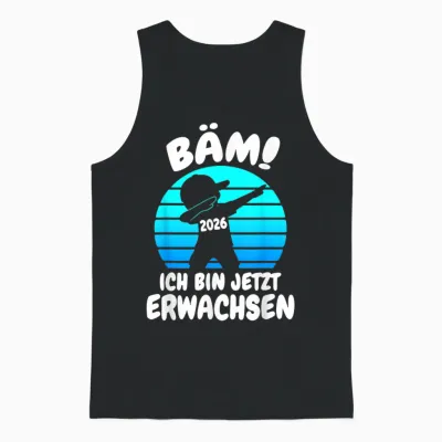 Bäm! Erwachsen Dabbing Boy 2026 Jugendweihe 2026 Unisex Tank Top - Black