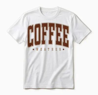Retro Coffee Weather 2 Unisex T-Shirt - White