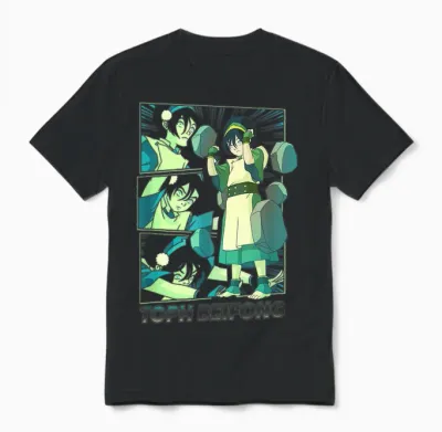 Avatar: the Last Airbender Toph Beifong Earthbending Master Unisex T-Shirt - Black