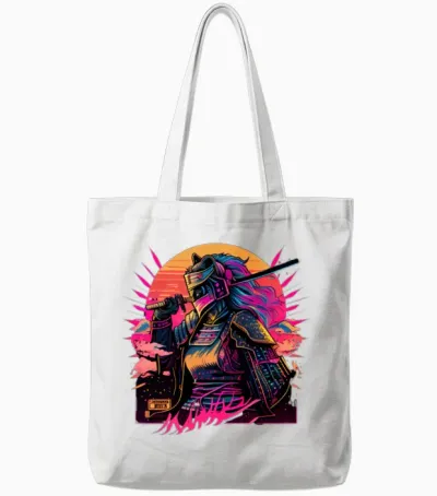 Samouraï Tote Bags - White