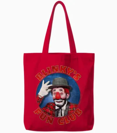 Vintage Blinky Tote Bags - Red