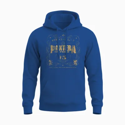 Pantera Official 101 Proof Black Unisex Adult Unisex Hoodie - Royal