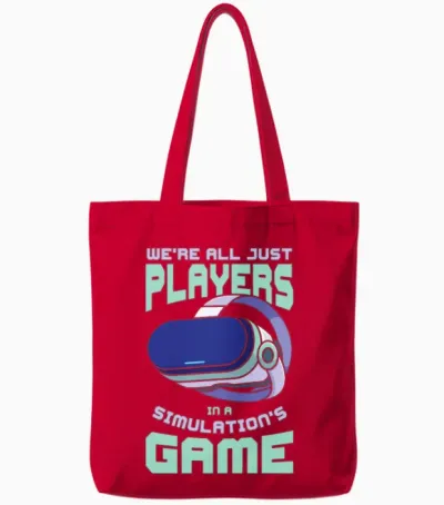 Simulation Gaming Science Fiction Video Games Tote Bags - Red