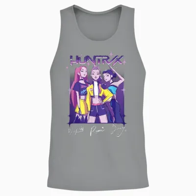 Kpop Demon Hunters Huntr/x Officially Licensed Unisex Tank Top - Sport Grey