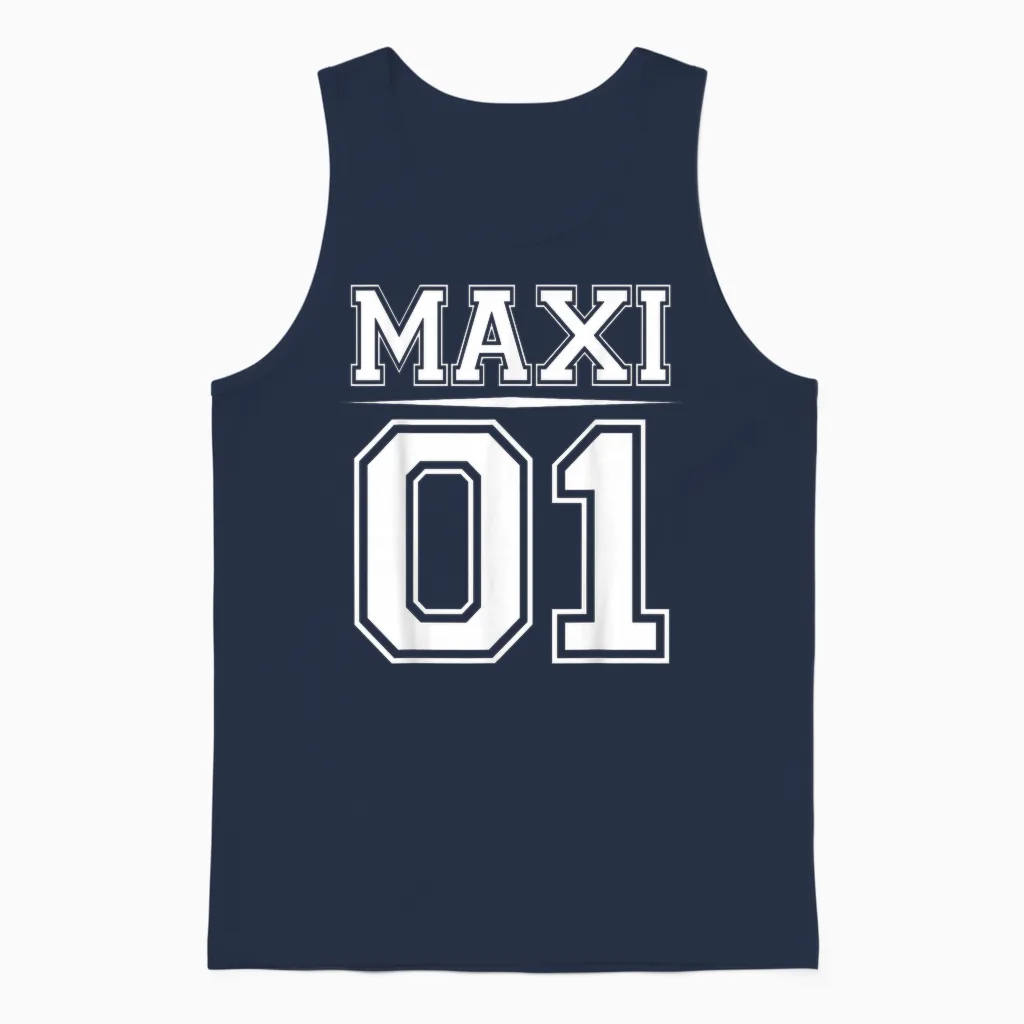 Maxi 01 Familien Outfit | Mutter Vater Kind Set Partnerlook Unisex Tank Top in Navy