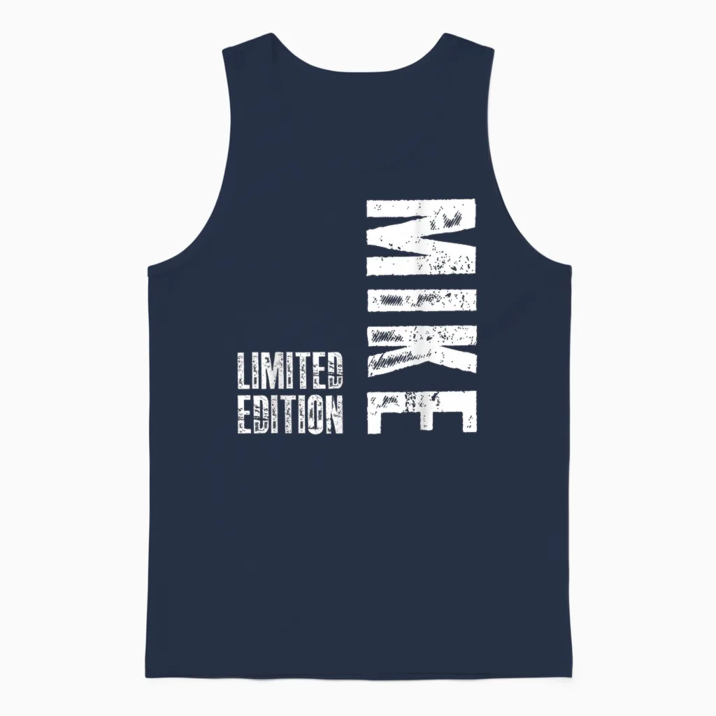 T-Shirt, Herren, Erwachsene Männer, Insbesondere Väter Und Brüder, Geschenke, Schwarz, S, Klassisch, Crew-Ausschnitt, Abgerundete Manschette, Einfarbig, Unisex Tank Top in Navy