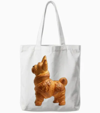 Dog Tote Bags - White