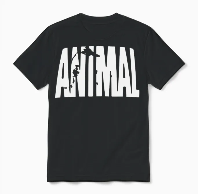 Animal Unisex T-Shirt in Black
