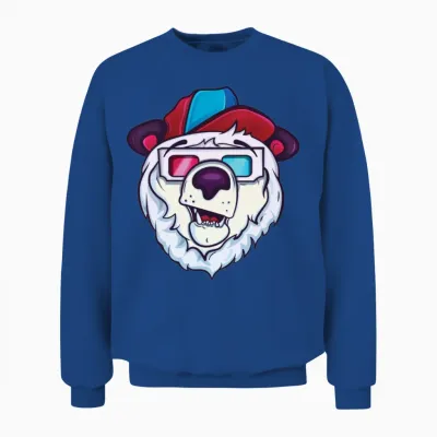 Ice Cold Polar Bear Unisex Sweatshirt - Royal