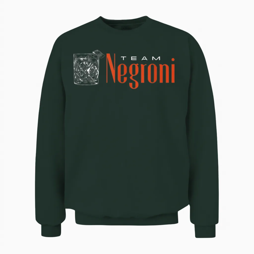 Team Negroni | Classic Gin Vermouth Cocktail Drink & Club Unisex Sweatshirt in Forest