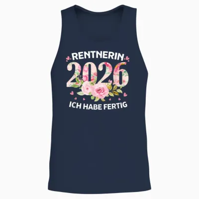 Rentnerin 2026 Ich Habe Fertig Unisex Tank Top - Navy