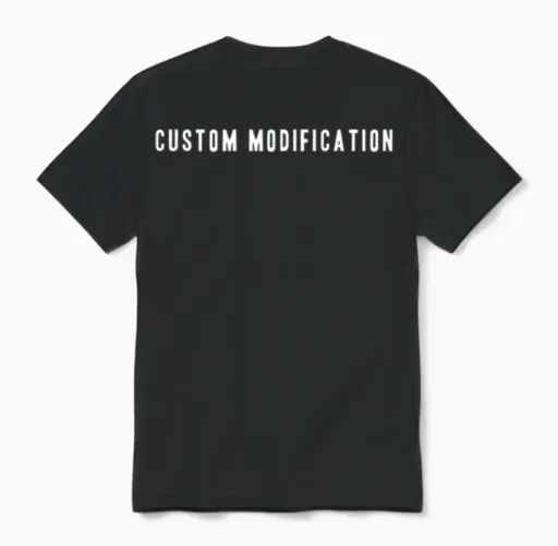 Custom Modification Unisex T-Shirt in Black